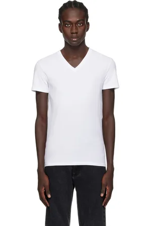 Ermenegildo Zegna T-shirt blanc à col en V