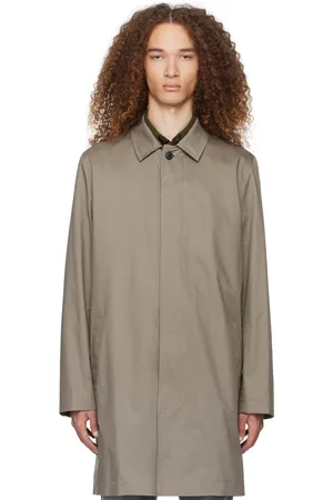 Sunspel Manteau taupe à boutons
