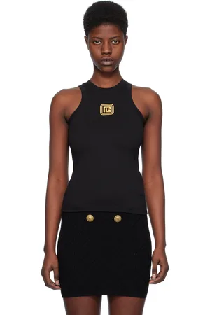 Balmain Débardeur noir à logo PB