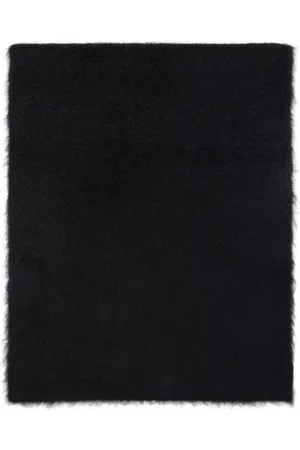 Totême Écharpe noire en tricot d
