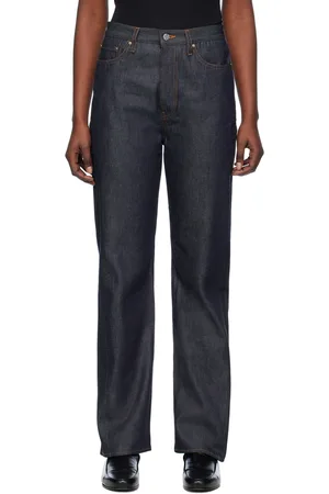 Totême Jean bleu à coutures torsadées