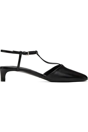 Jil Sander Sandales à petit talon noires