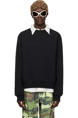 Acne Studios Pull noir à col ras du cou