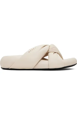 Marni Sandales blanc cassé à brides torsadées