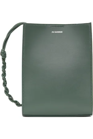 Jil Sander Petit sac vert à bandoulière nouée