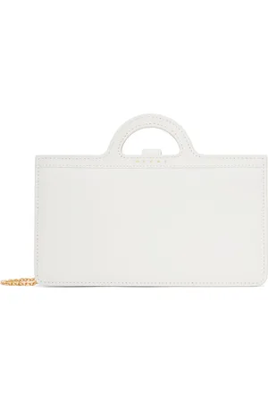 Marni Long sac portefeuille Tropicalia blanc