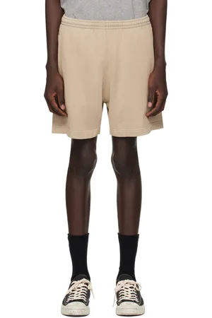 Acne Studios Short kaki à cordon coulissant