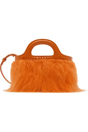 Marni Micro cabas Tropicalia orange exclusif à SSENSE