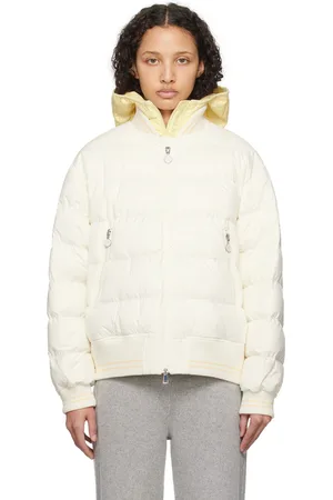 Moncler Blouson Argo blanc cassé rembourré en duvet