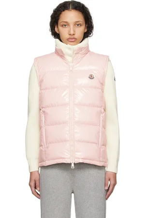 Moncler Veste Alcibia rose rembourrée en duvet