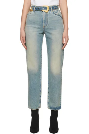 Balmain Jean bleu à ceinture