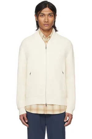 THEORY Blouson aviateur Ryke blanc cassé
