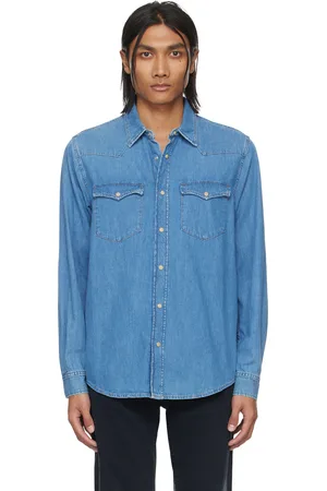 Nudie Jeans Chemise George bleue en denim
