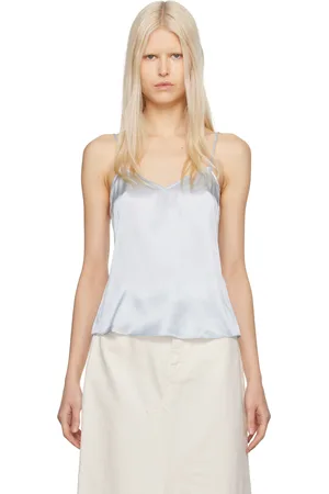 Frame Camisole bleue à col en V
