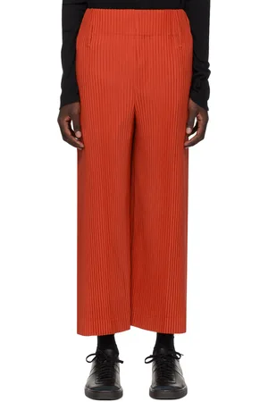 Issey Miyake Pantalon plissé Bottoms 2 orange