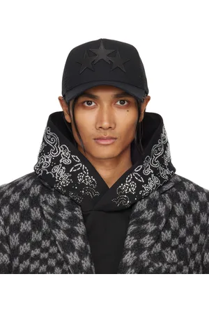 AMIRI Casquette de camionneur noire à appliqués à étoile