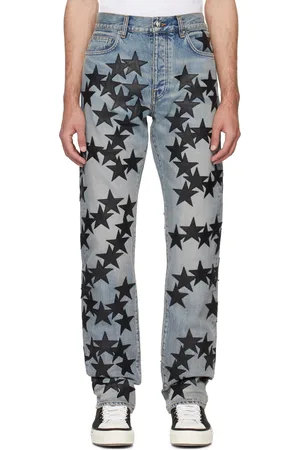 AMIRI Jean droit Chemist bleu