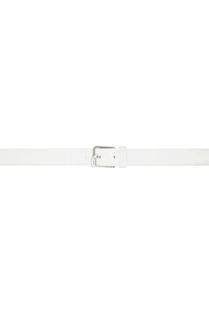 Maison Margiela Ceinture blanche à boucle à ardillon
