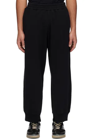 Maison Margiela Pantalon de survêtement noir à fentes