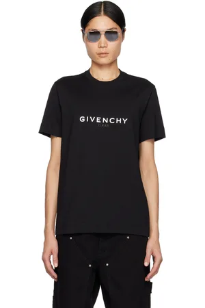 Givenchy T-shirt noir à logos