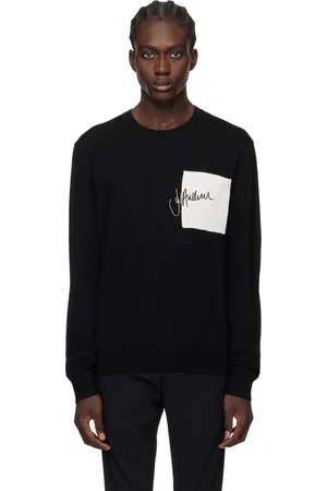 J.W.Anderson Pull noir à logo brodé