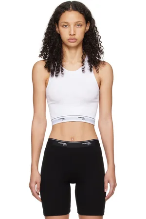 HOMMEGIRLS Débardeur écourté blanc