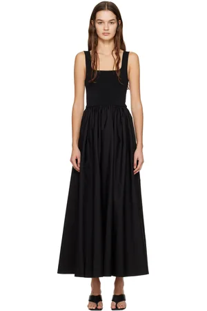 MATTEAU Robe longue noire à panneaux