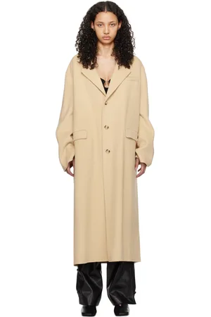 Nanushka Manteau Veda beige