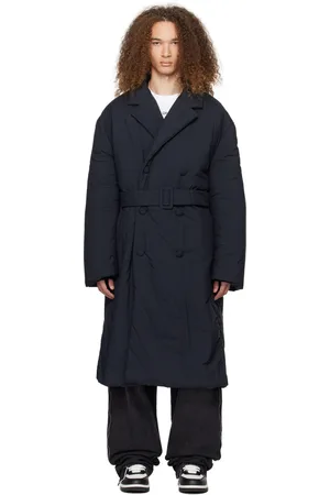 OFF-WHITE Manteau noir à quatre flèches
