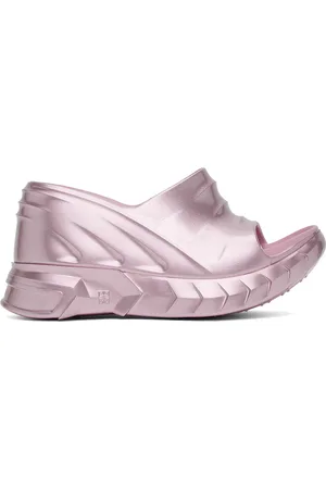 Givenchy Sandales compensées Marshmallow roses