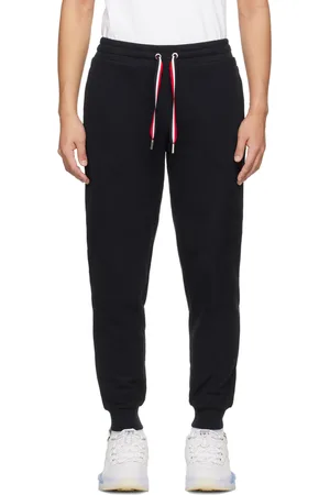 Moncler Pantalon de survêtement bleu marine à cordon coulissant