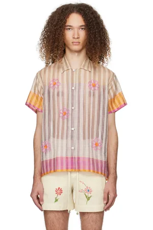 HARAGO Chemise multicolore à perles