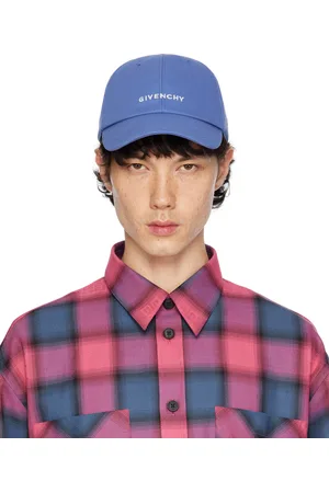 Givenchy Casquette incurvée bleue à logos brodés