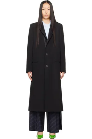 J.W.Anderson Manteau noir à boutons