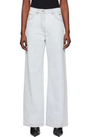 Msgm Jean bleu à effet délavé