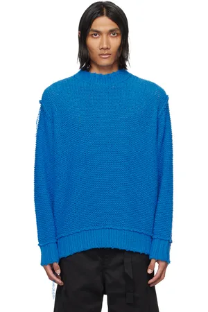 SACAI Pull bleu à fils lâches