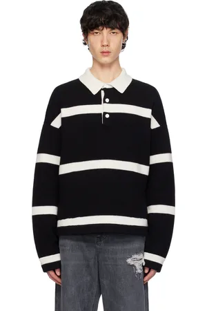 J.W.Anderson Polo structuré noir