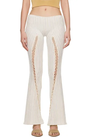 Isa Boulder Pantalon Centipede beige exclusif à SSENSE
