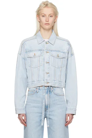 Alexander Wang Blouson bleu à cordon coulissant