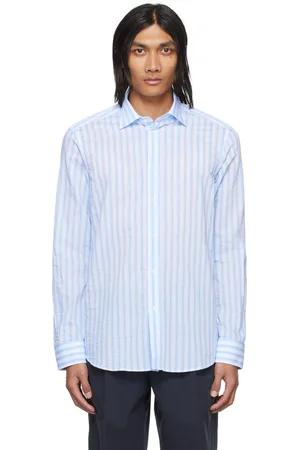BARENA Chemise Surian Barai bleue
