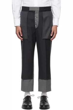 Thom Browne Pantalon déconstruit gris