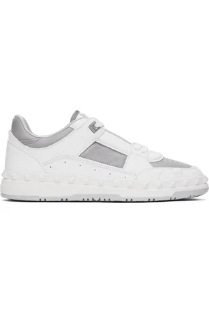 VALENTINO GARAVANI Baskets Freedots blanc et gris