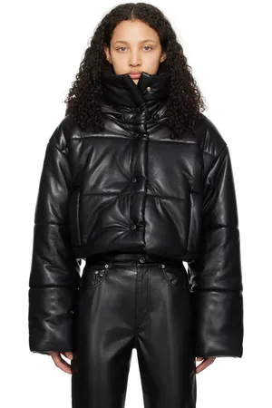 Nanushka Blouson Aveline noir en cuir synthétique