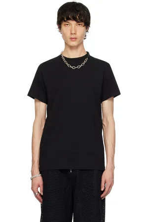 Jil Sander T-shirt noir à col ras du cou
