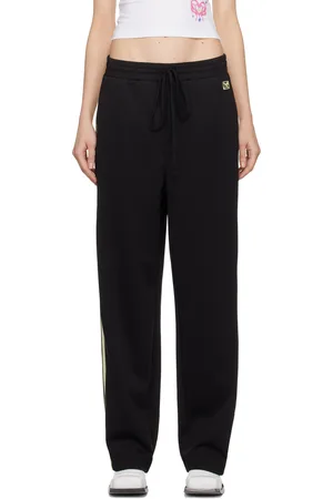 lesugiatelier Pantalon de survêtement noir à rayures