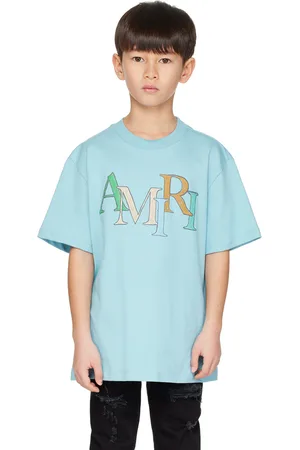 AMIRI Enfant | T-shirt bleu à logo