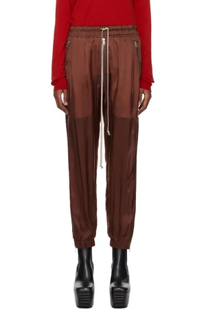 Rick Owens Pantalon de détente bourgogne