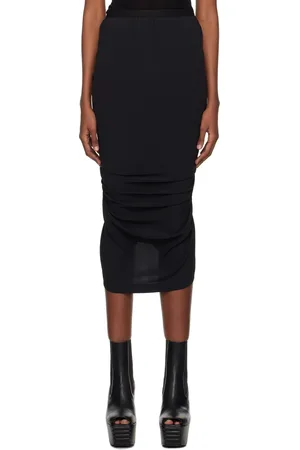 Rick Owens Jupe midi Shrimp noire