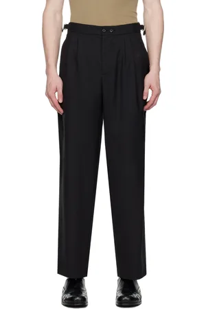 BODE Pantalon noir à attaches