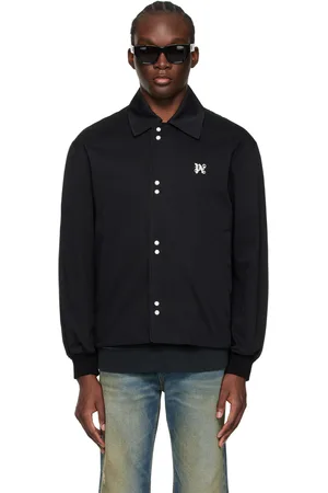 Palm Angels Blouson noir à logo brodé